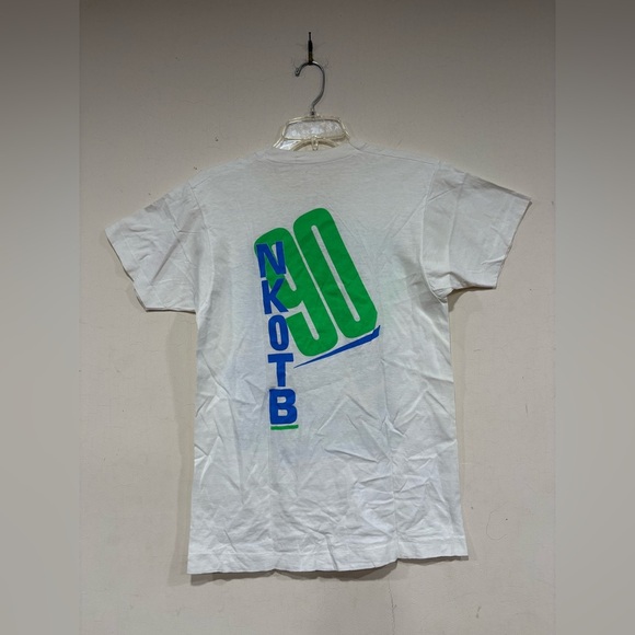 Vintage 1990 New Kids On The Black Magic Summer Tour Shirt White Size Small - Picture 4 of 7